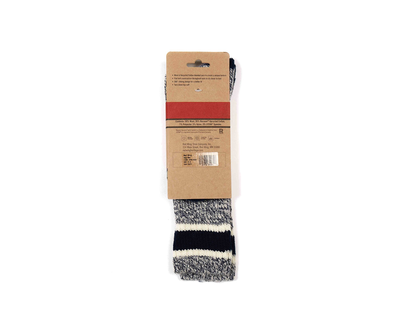 Wool Blend Ragg Crew Socks