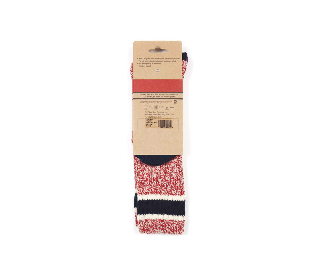 Wool Blend Ragg Crew Socks